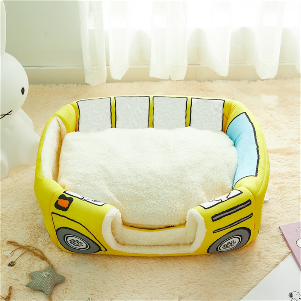 Dog Yellow House - Foldable Bus Style