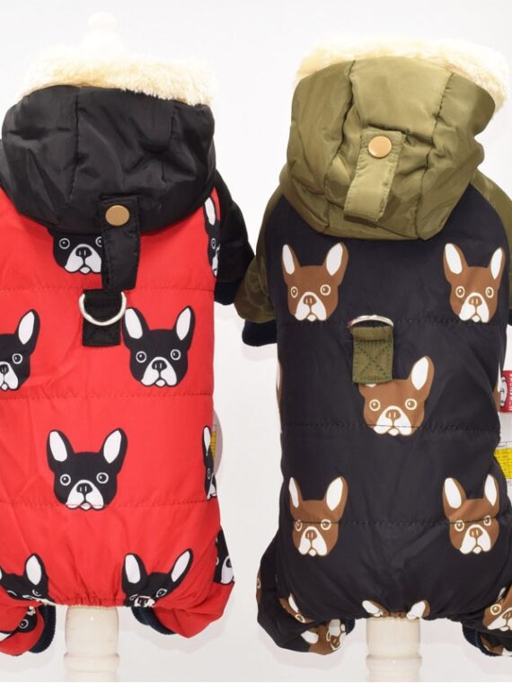 Fashion Jacket - Pug Dog Pattern Jumpsuit