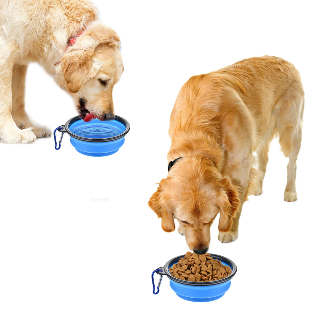 Foldable Food And Water Silicone Bowl For Dog