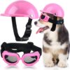 Dog Sunglasses and Helmet Set for Safe and Stylish Outings