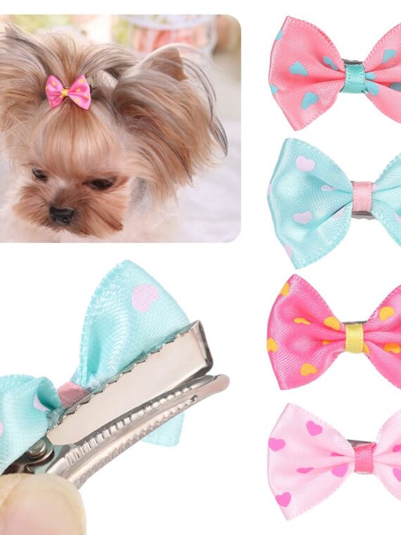 Sweet Bow Hair Clip For Dog