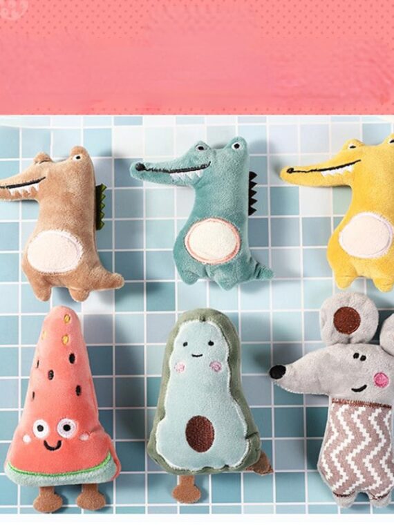 Plush Cartoon Toy - Green Dinosaur For Dog