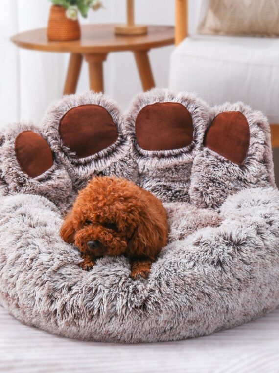 Cute And Warm Bear Hand-shaped Bed For Dog