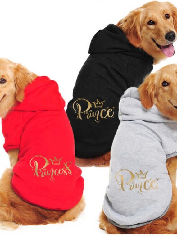 Basic Hoodie With Printed Letters For Dogs