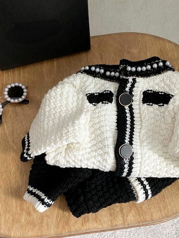 Dog Knitted Cardigan With Luxury Design
