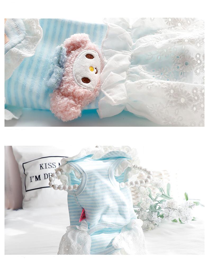 Princess Dress For Dog - Fashion Doll Lace Dress
