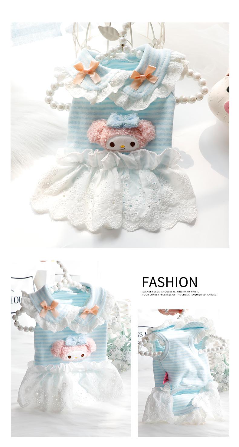 Princess Dress For Dog - Fashion Doll Lace Dress