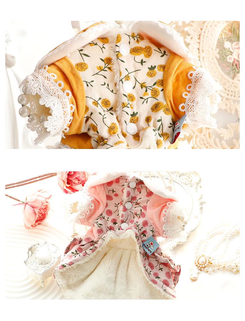 Luxury Dog Clothes - Floral Lolita Dress