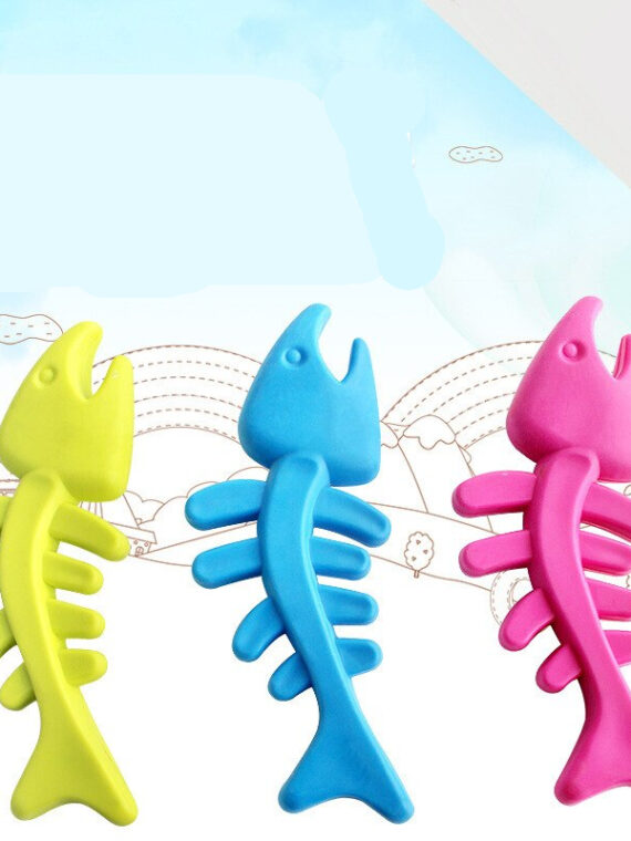 Dog TPR Rubber Toy - Fish Bone Toy