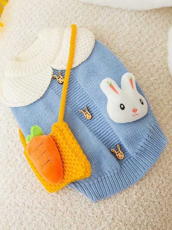 Cute Patterned Knitted Sweaters For Dogs