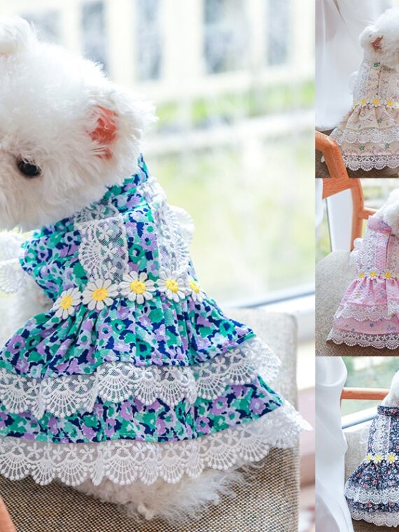 Daisy Lace Princess Dress For Dog